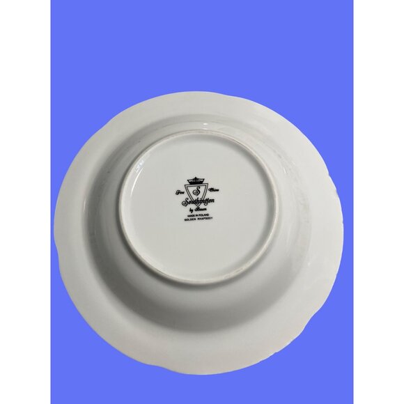 Southington By Baum Fine China Soup Bowls Golden Rhapsody Pattern 8.5"  Poland - Picture 8 of 9